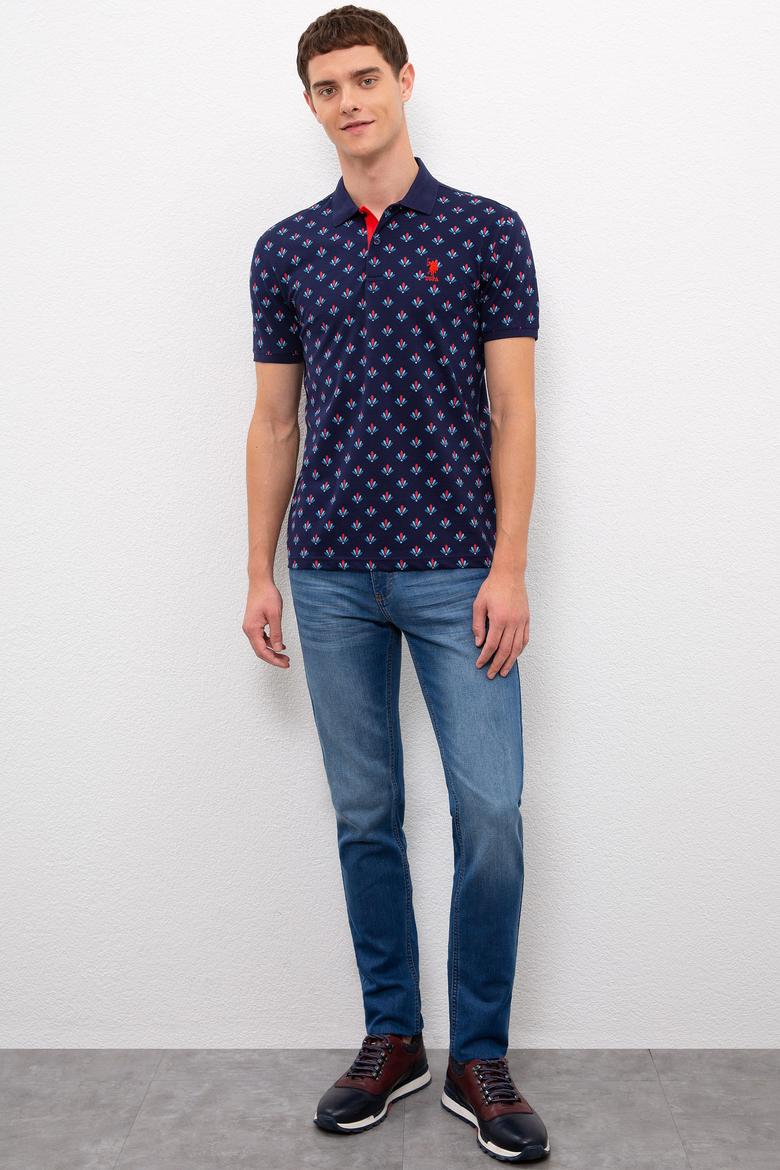 Erkek Lacivert Polo Yaka T-Shirt - 50218805023