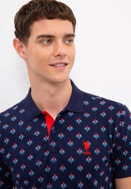 Erkek Lacivert Polo Yaka T-Shirt - 50218805023