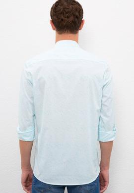 Erkek Mavi Gömlek Uzunkol - 50218447001