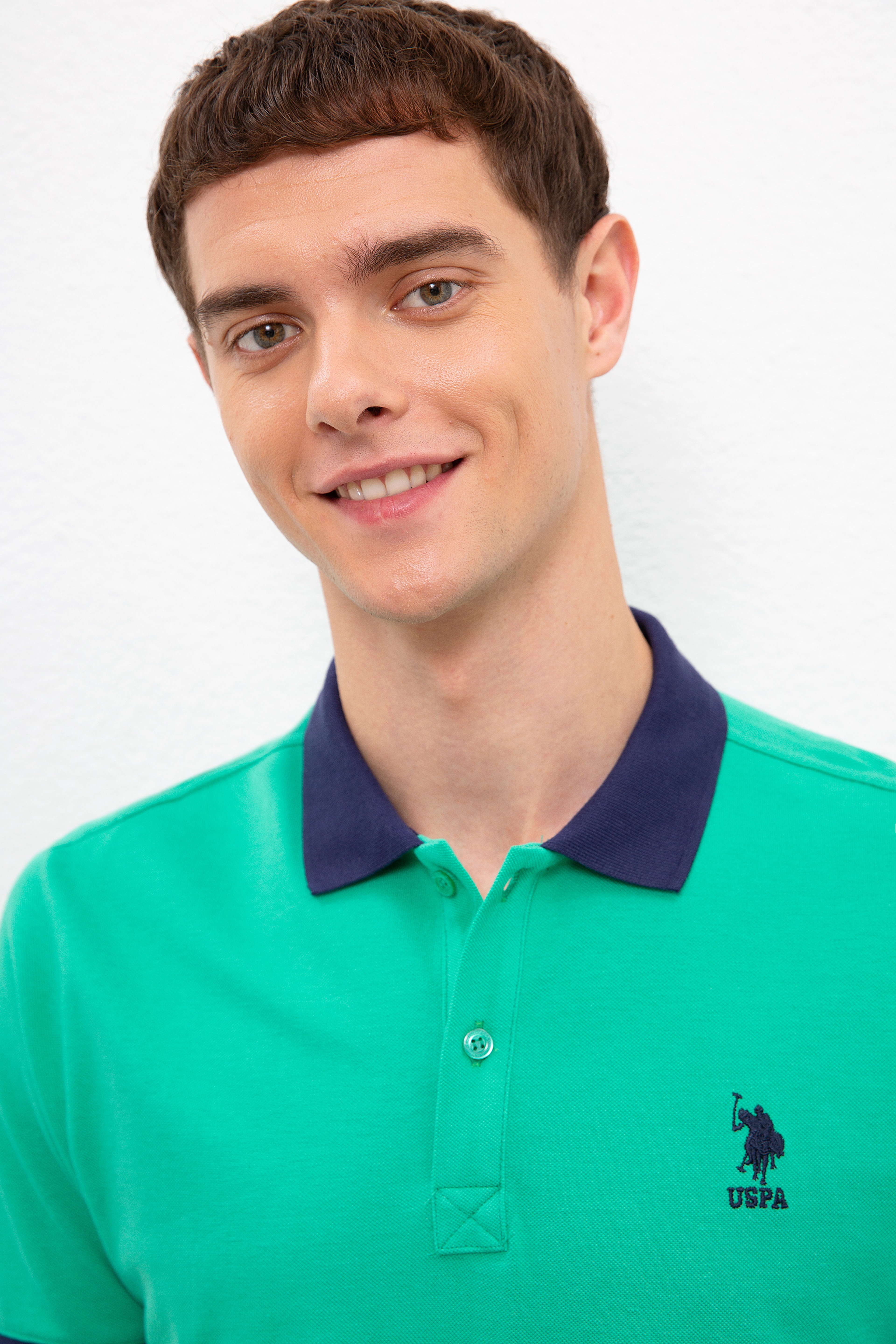 Erkek Yeşil Polo Yaka Tişört - Image 3