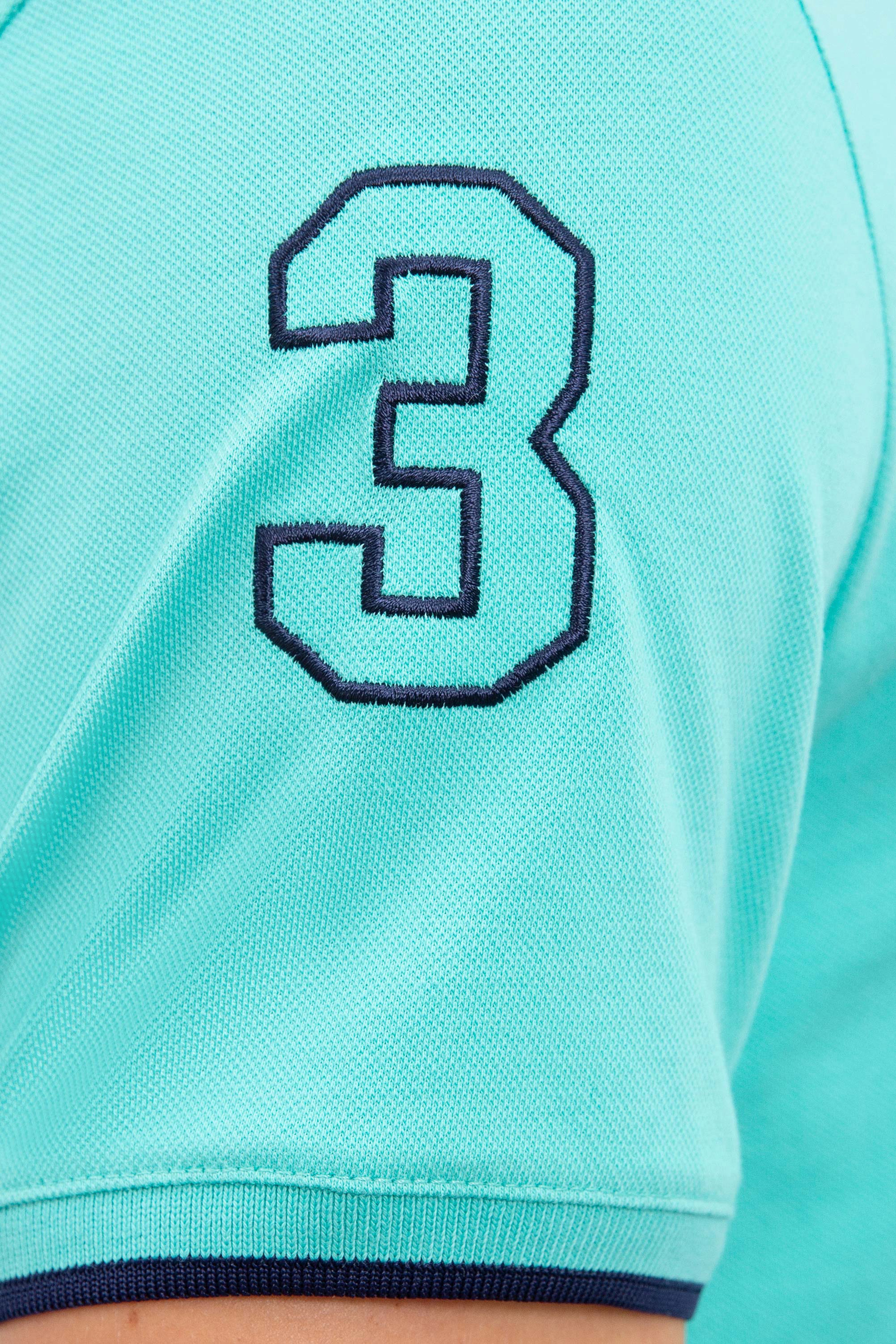 Erkek Mint Yeşili Polo Yaka T-Shirt Basic - Image 6