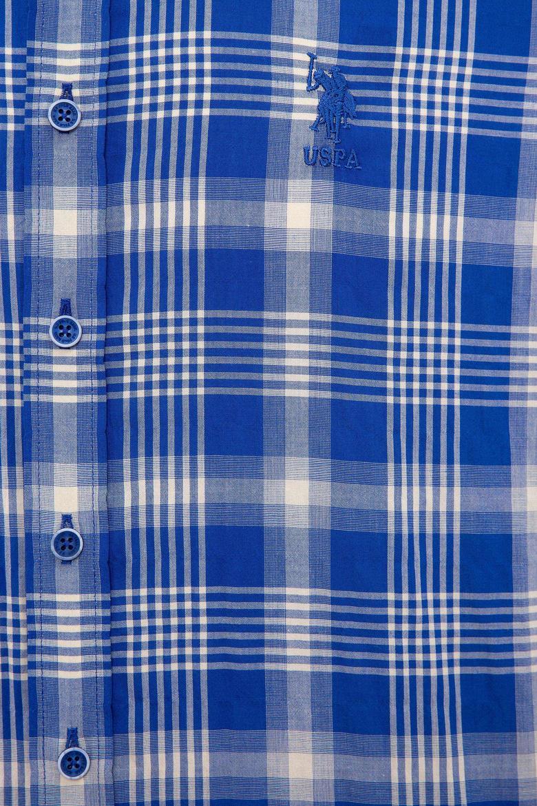 Erkek Kobalt Mavi Uzun Kollu Gömlek - 50220555003