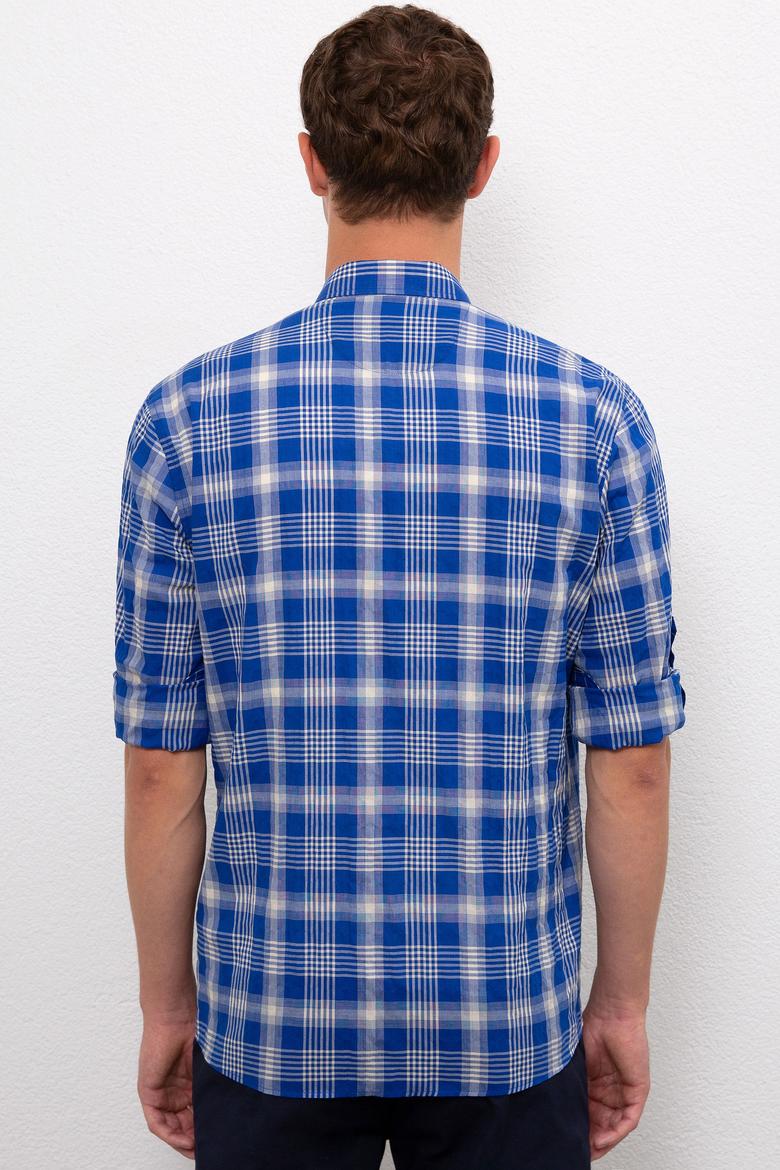 Erkek Kobalt Mavi Uzun Kollu Gömlek - 50220555003