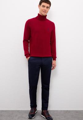 Erkek Bordo Basic Kazak - 50224728015