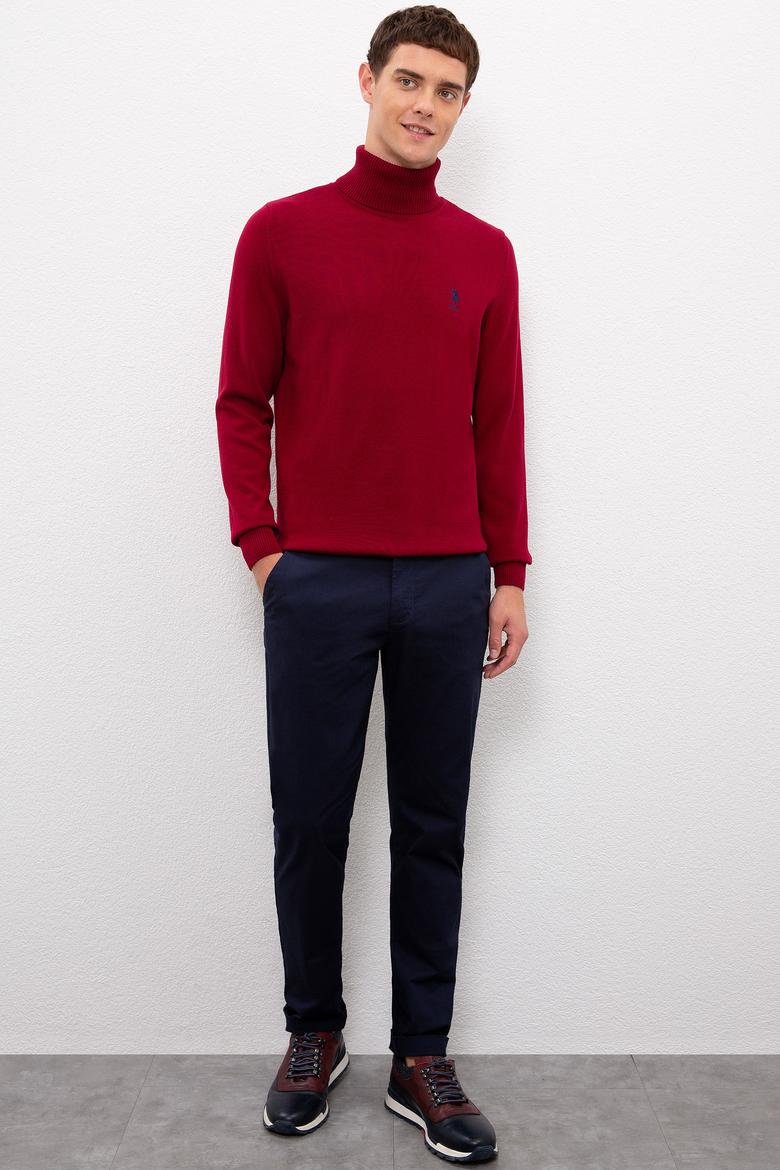 Erkek Bordo Basic Kazak - 50224728011