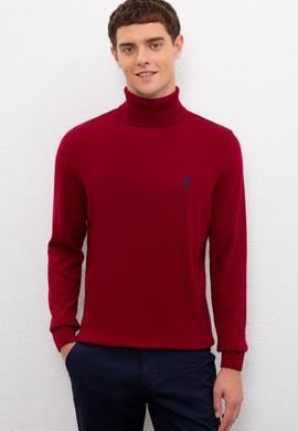 Erkek Bordo Basic Kazak - 50224728011