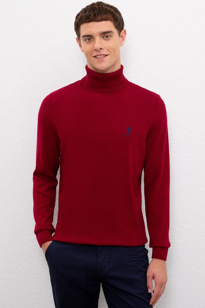 Erkek Bordo Basic Kazak
