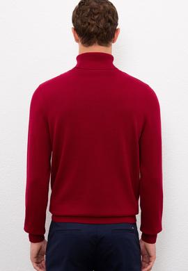 Erkek Bordo Basic Kazak - 50224728011