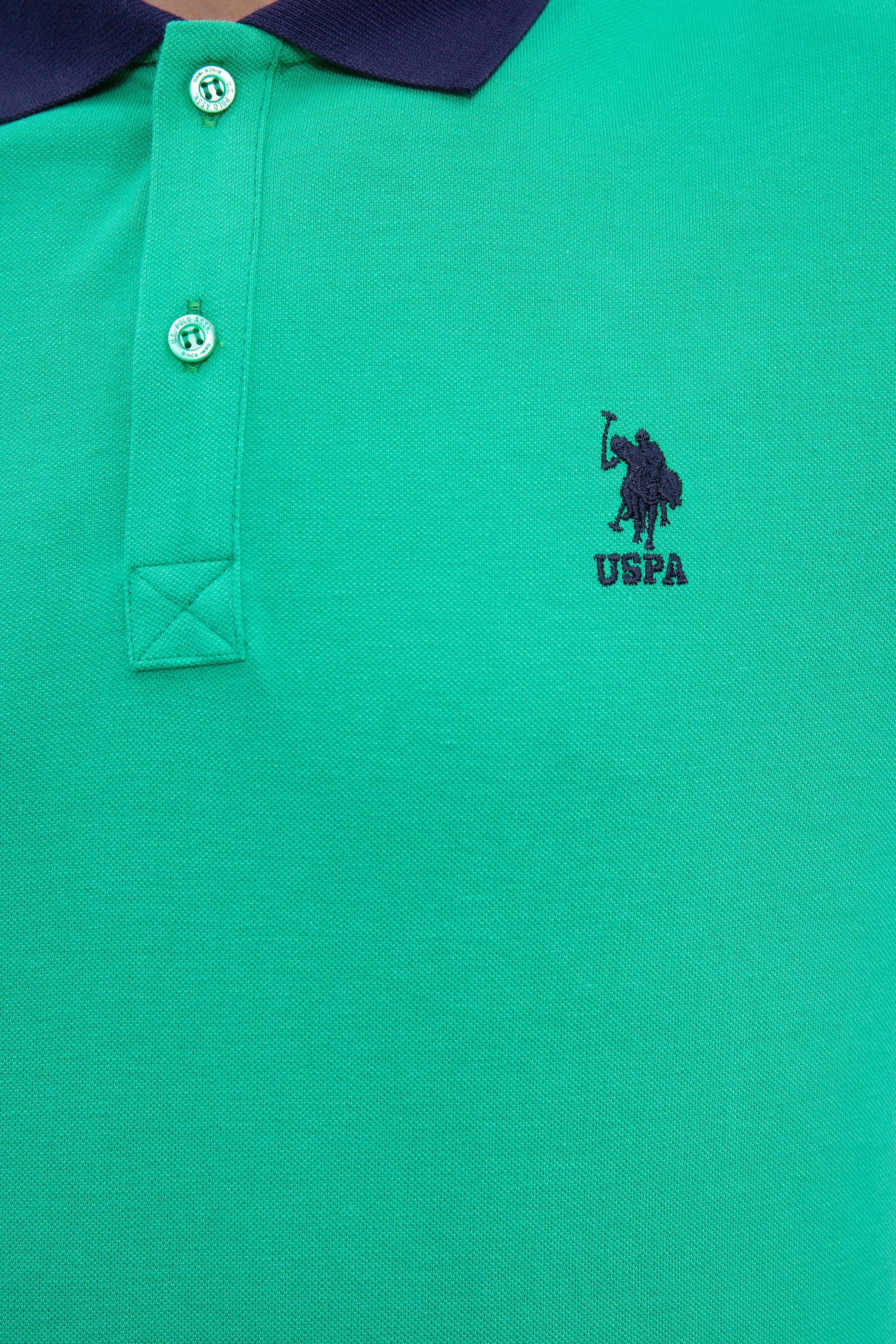 Erkek Yeşil Polo Yaka Tişört - Image 5