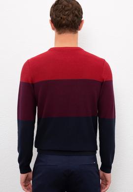 Erkek Lacivert Bisiklet Yaka Triko Kazak - 50223884011