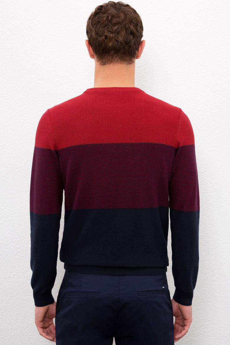 Erkek Lacivert Bisiklet Yaka Triko Kazak - 50223884011