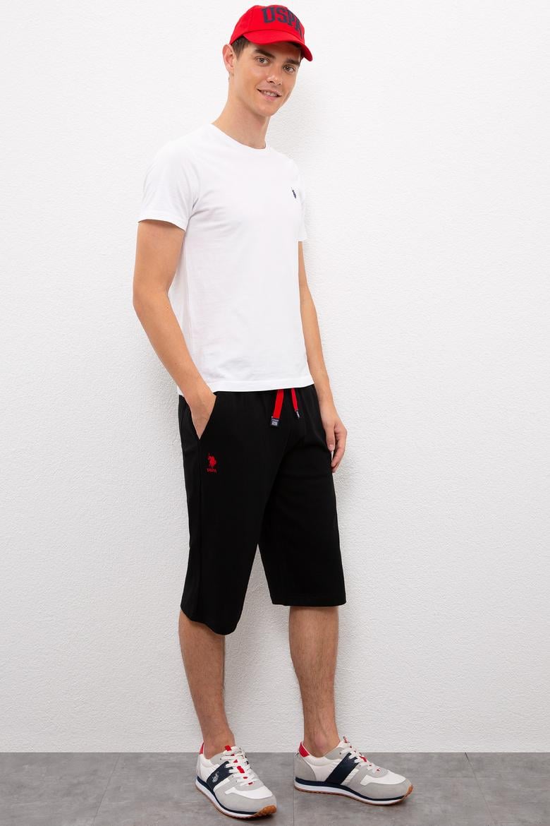 Erkek Siyah  Örme Şort - 50222631033