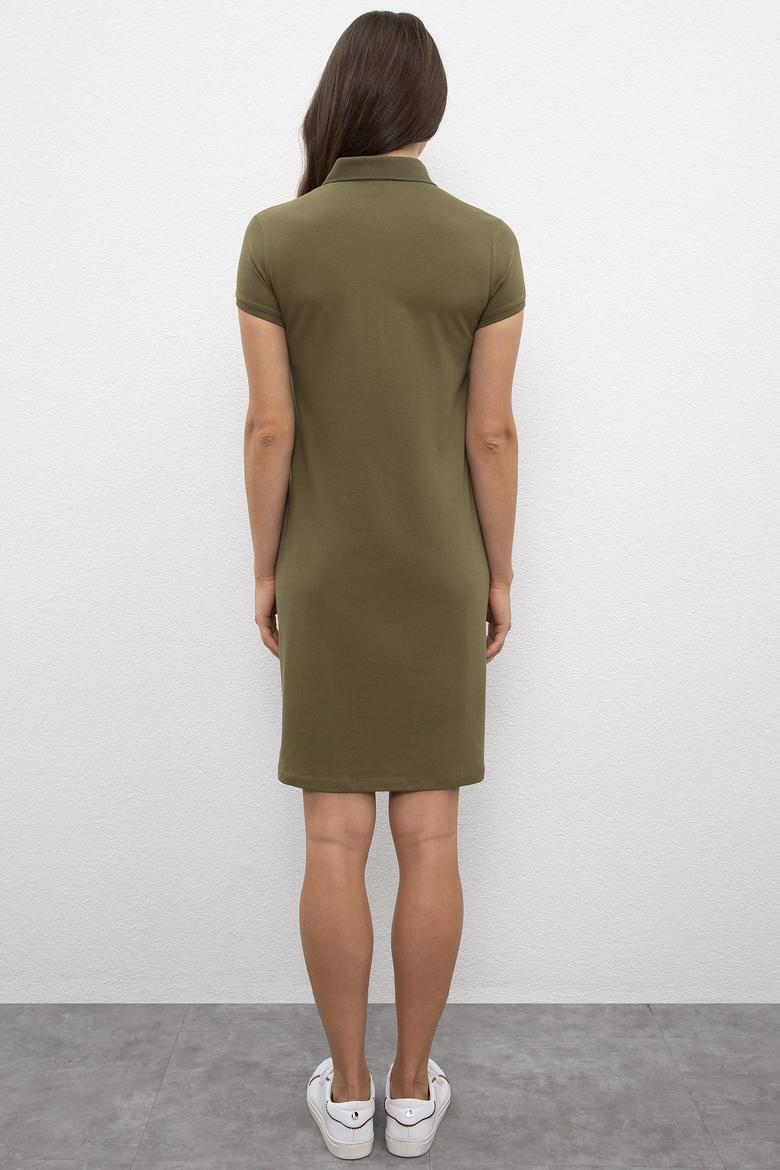 Kadın Yeşil Örme Elbise - 50199599041