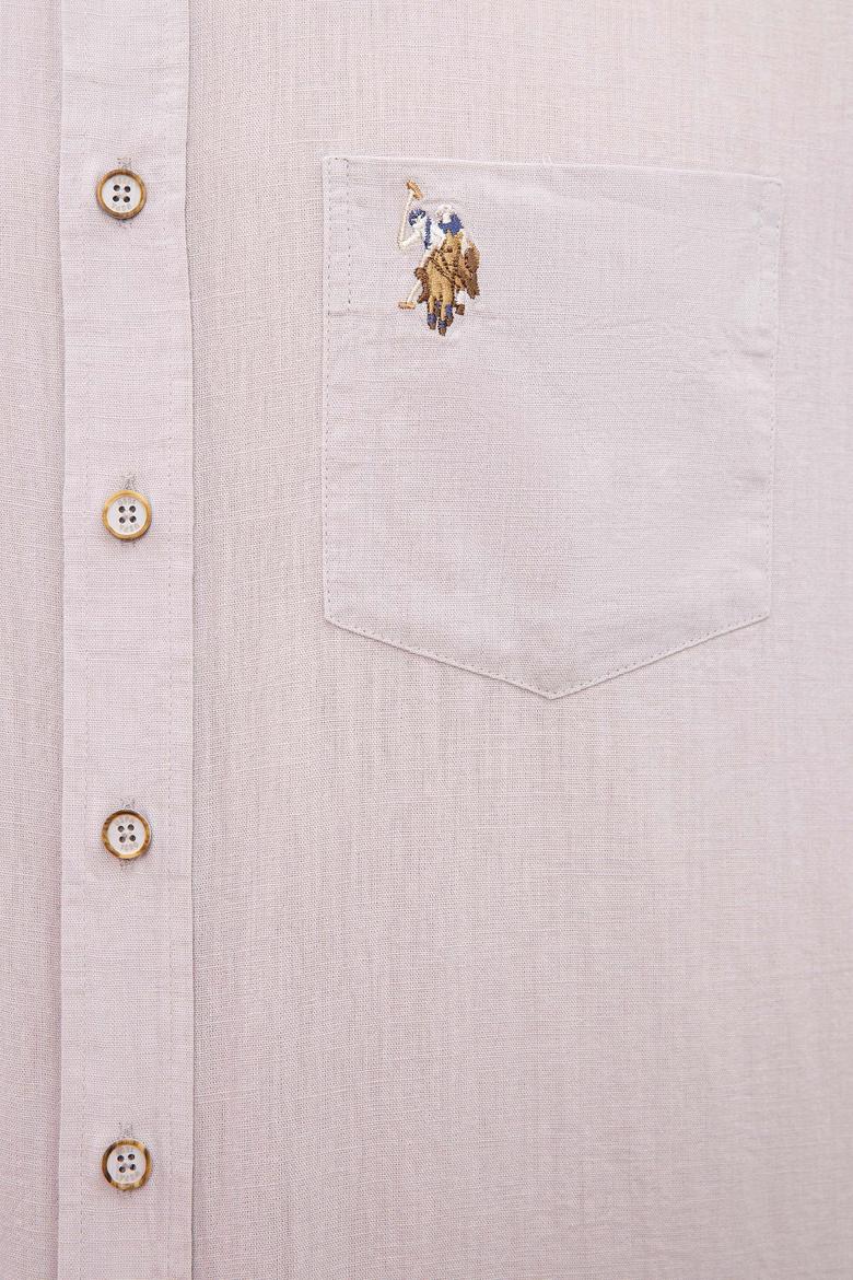 Erkek Gri Gömlek Kısakol - 50218909038