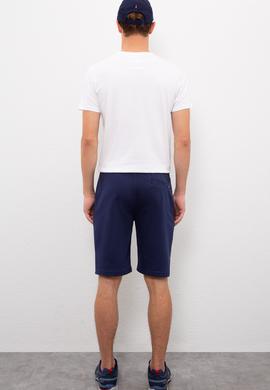 Erkek Lacivert  Örme Şort - 50224107010