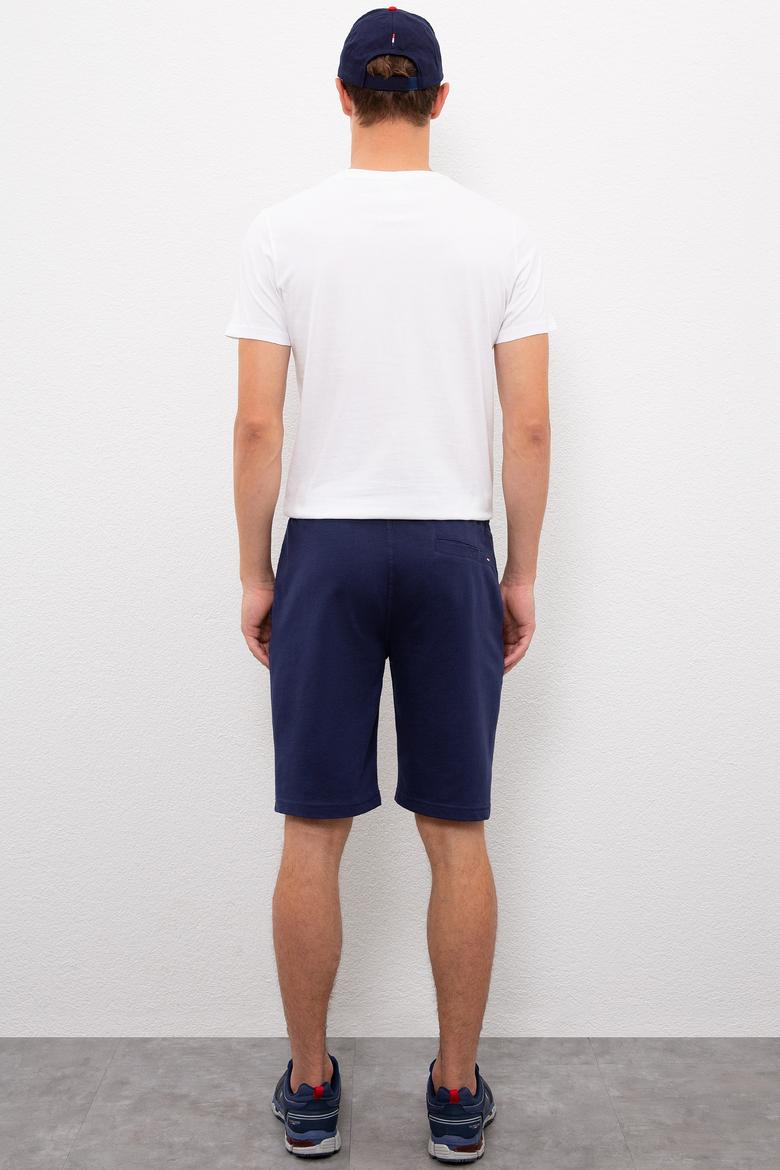 Erkek Lacivert  Örme Şort - 50224107010