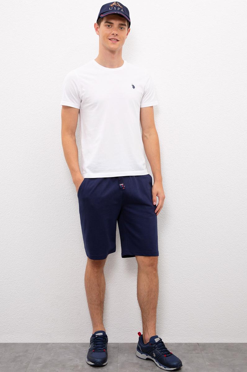 Erkek Lacivert  Örme Şort