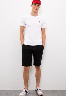 Erkek Siyah  Örme Şort - 50224107020