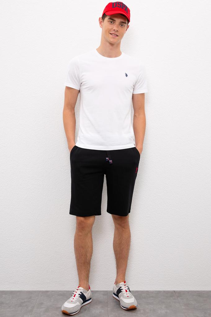 Erkek Siyah  Örme Şort