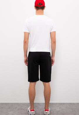 Erkek Siyah  Örme Şort - 50224107020