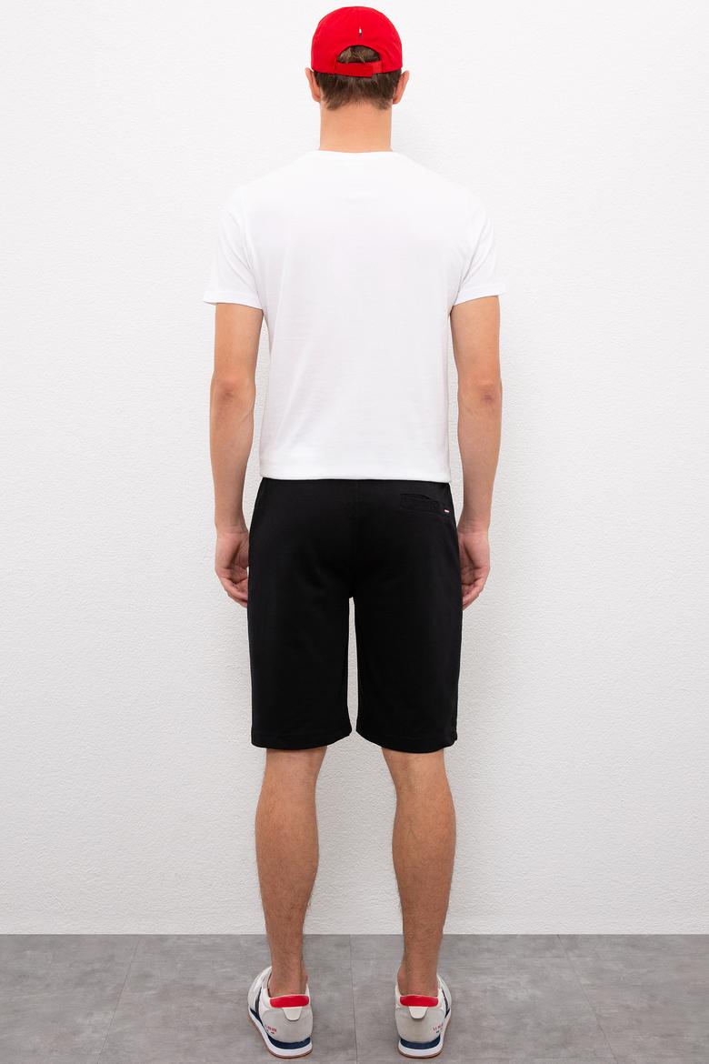 Erkek Siyah  Örme Şort - 50224107020
