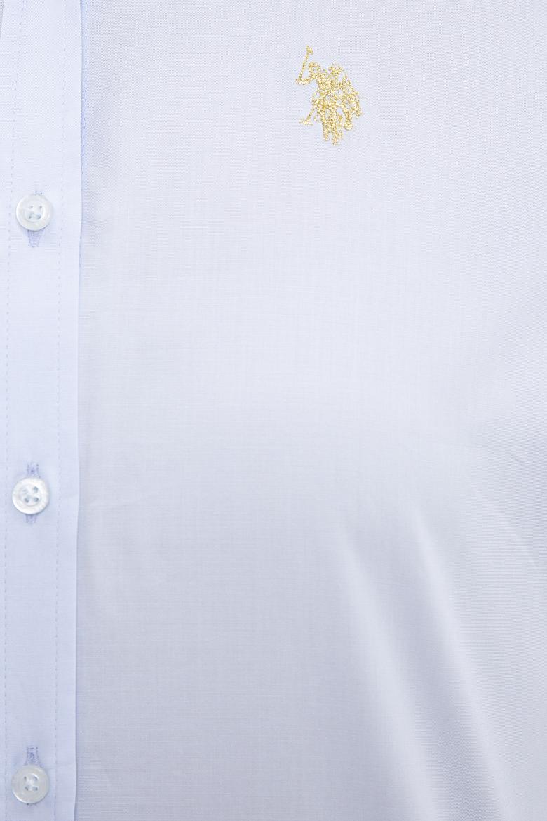 Kadın Mavi Gömlek Uzunkol Basic - 50208103031