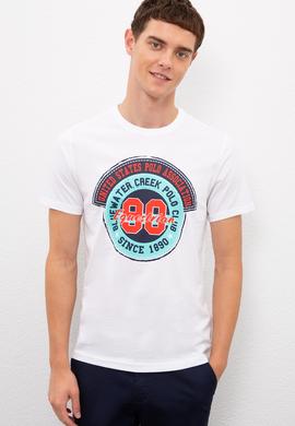 Erkek Beyaz Tişört - 50217767006