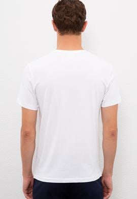 Erkek Beyaz Tişört - 50218012016