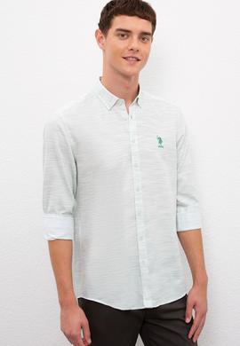 Erkek Yeşil Gömlek Uzunkol - 50218748010