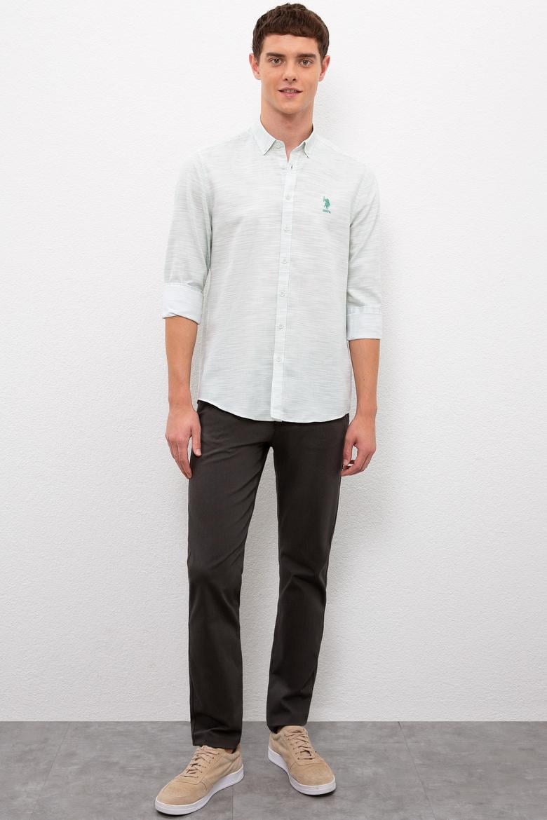 Erkek Yeşil Gömlek Uzunkol - 50218748010