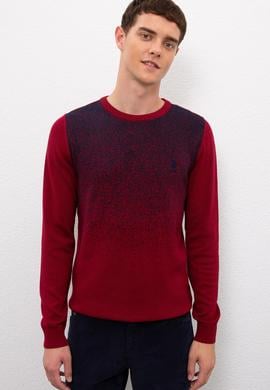 Erkek Bordo Kazak - 50223857037