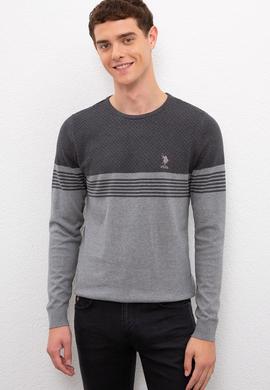 Erkek Gri Melanj Kazak - 50223948040