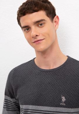 Erkek Gri Melanj Kazak - 50223948040