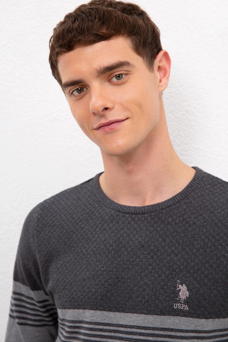 Erkek Gri Melanj Kazak - 50223948040