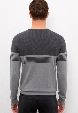 Erkek Gri Melanj Kazak - 50223948040