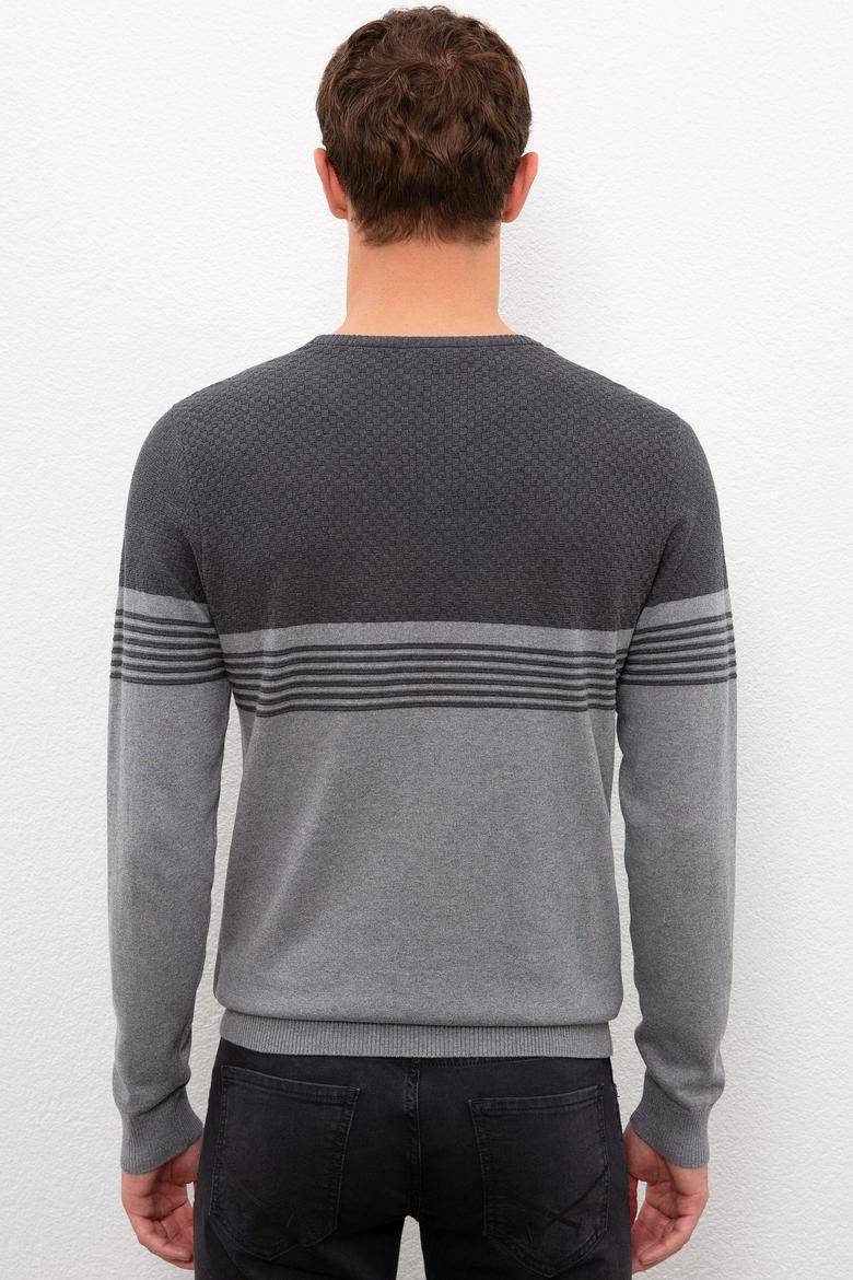 Erkek Gri Melanj Kazak - 50223948040