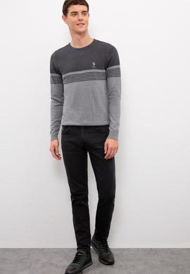 Erkek Gri Melanj Kazak - 50223948040