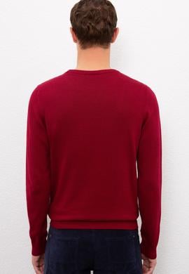 Erkek Bordo Kazak - 50223857037