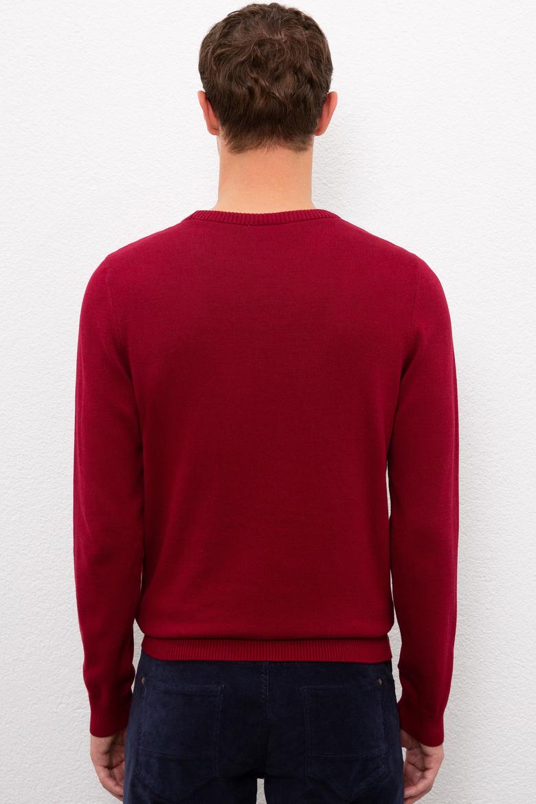 Erkek Bordo Kazak - 50223857037