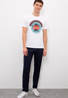 Erkek Beyaz Tişört - 50217767006