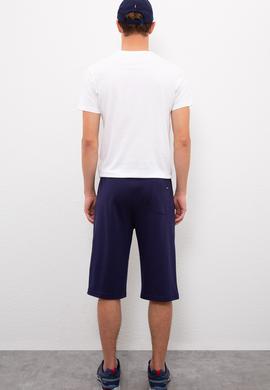 Erkek Lacivert Örme Şort - 50222631023