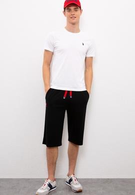 Erkek Siyah  Örme Şort - 50222631033