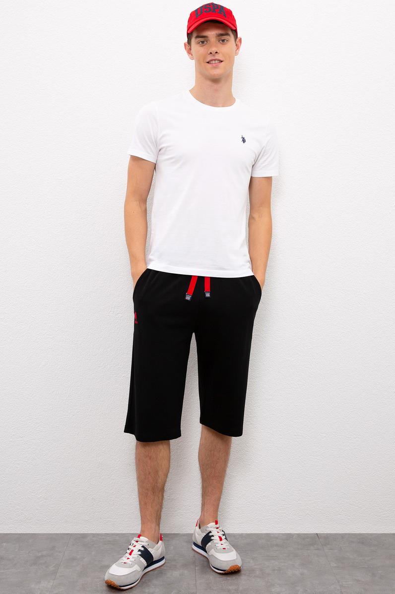 Erkek Siyah  Örme Şort