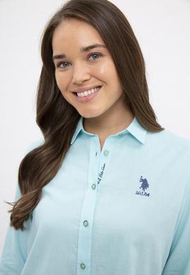 Kadın Mavi Gömlek Uzunkol Basic - 50200157062