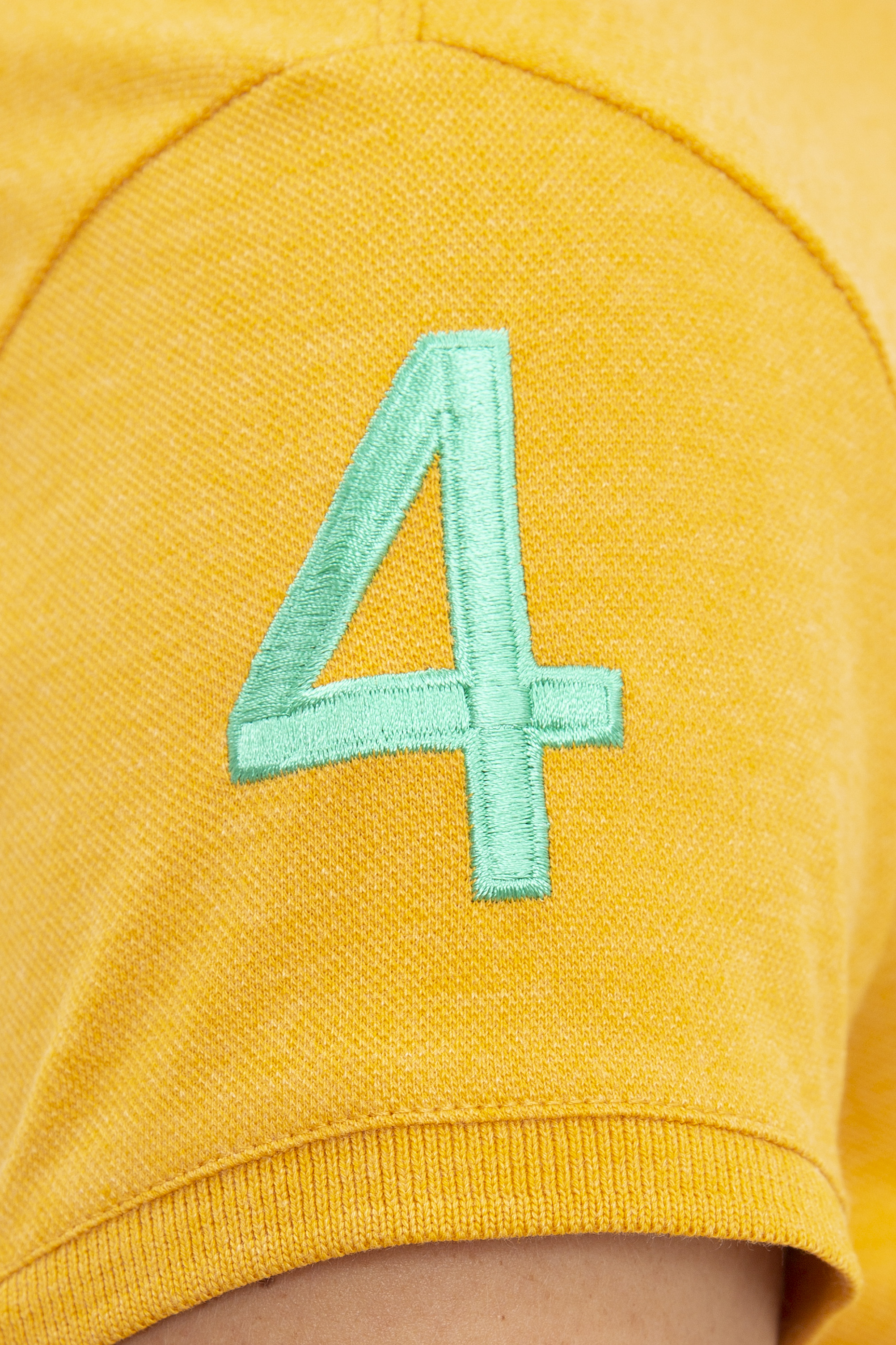 Kadın Sarı Basic T-shirt - Image 6