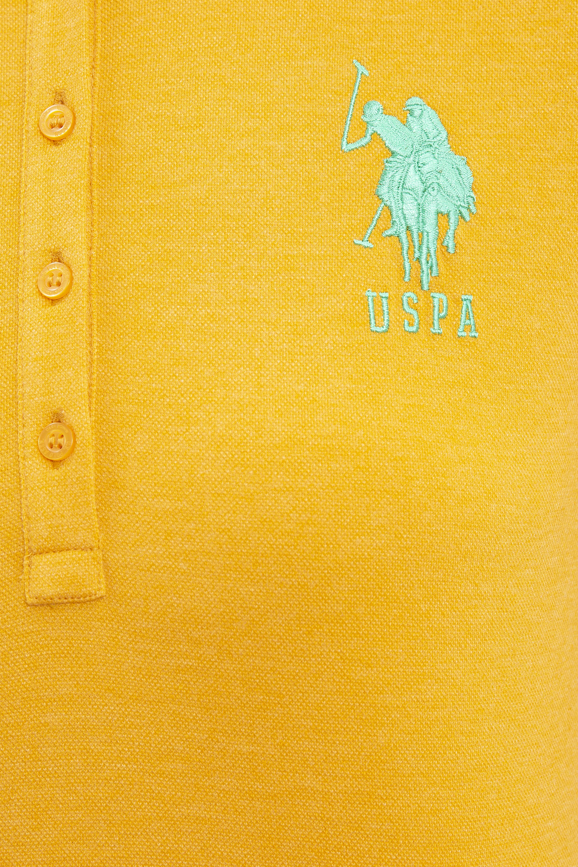 Kadın Sarı Basic T-shirt - Image 5