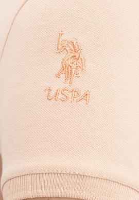 Kadın Pudra Polo Yaka Tişört - 50217837014