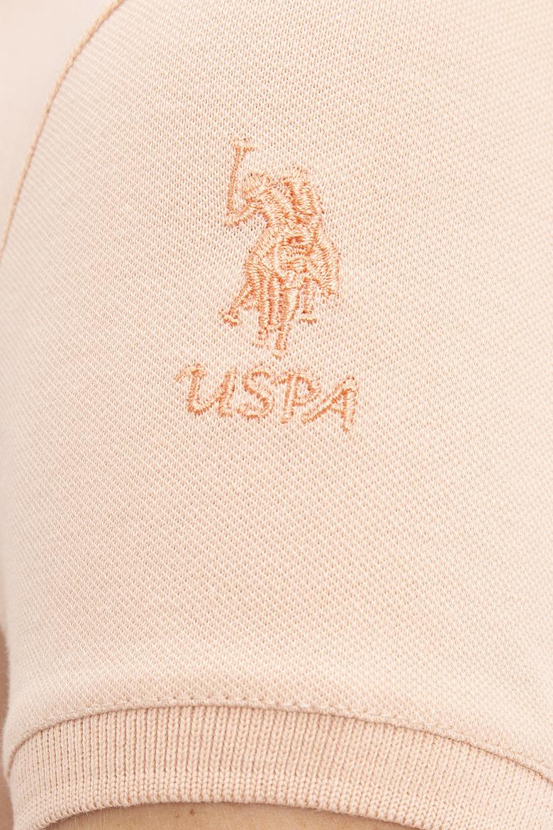 Kadın Pudra Polo Yaka Tişört - 50217837014