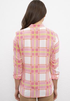 Kadın Pembe Gömlek Uzunkol - 50218790001