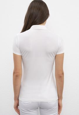 Kadın Beyaz Polo Yaka T-Shirt - 50217749003